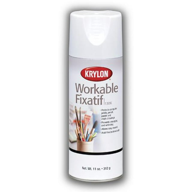Krylon® Workable Fixatif 11 oz. Aerosol Spray Lasting Protection for