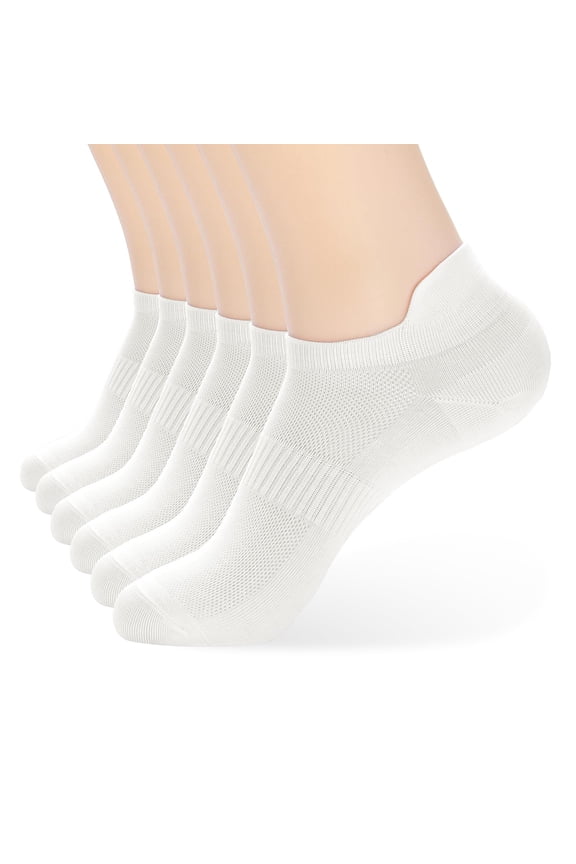 Ankle Socks Womens and Men Thin Athletic Running Low Cut No Show Socks With Heel Tab 6-12 Pairs
