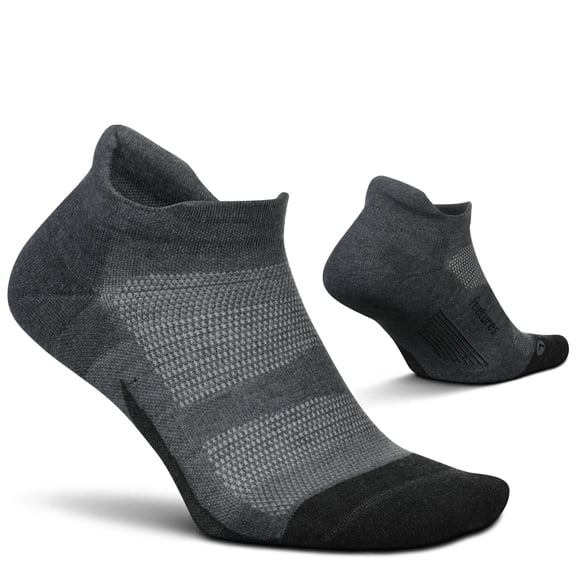 Krylvor Elite Max Cushion No Show Tab Ankle Socks - Sport Sock with Targeted Compression - Sandy Melon, L (1 Pair)