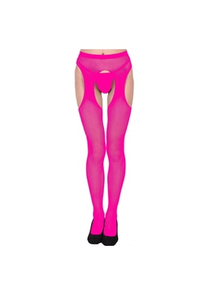 Garter Stockings For Women High Waist Lace Pantyhose Thigh High Fishnet Stockings Suspender Pantyhose Silicone Lace Top Sheer Tights Hot Pink