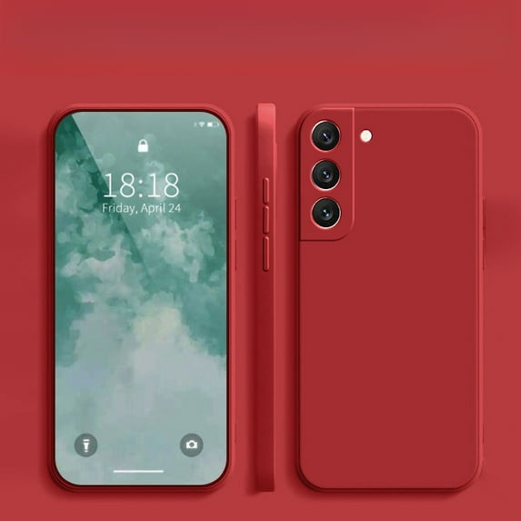 Kryonix Case for Samsung Galaxy S23, Slim Solid Color Liquid Silicone Protective Cover, Purple/Blue/Pink/Gold