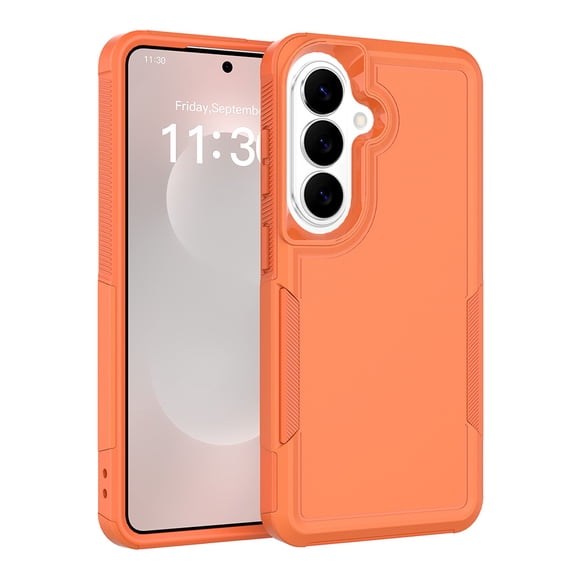 Kryonix For Samsung Galaxy S26 Phone Case, Dual Layer Shockproof Heavy Duty Military Grade Protective Case Hybrid Rugged Cover,Slim & Tough,Orange