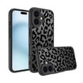 thumbnail image 1 of Kryonix For iPhone 13 Pro Max Case Magnetic, Leopard Print Matte Phone Case with MagSafe Compatible for 12-16 Series, Black/White/Red, 1 of 6