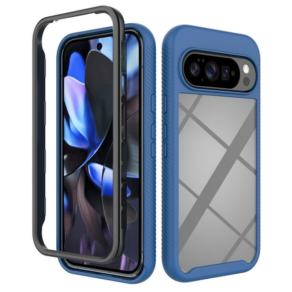 Kryonix for Google Pixel 10 Rugged Protective Case, Two-Layer Shock Absorption Bumper Cover with Camera and Screen Edge, 360° Full Body Defense, Anti-Slip Grip Phone Case for Men and Women