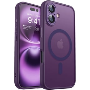 Kryonix Magnetic for iPhone 13 Pro Max Case (Compatible with MagSafe) (Military Grade Drop Protection) Translucent Matte Shockproof Phone Cover,Purple/Blue/Pink/Black