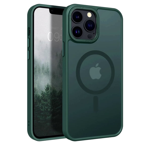 Kryonix Magnetic for iPhone 16 Case (Compatible with MagSafe) (Military Grade Drop Protection) Translucent Matte Shockproof Phone Cover