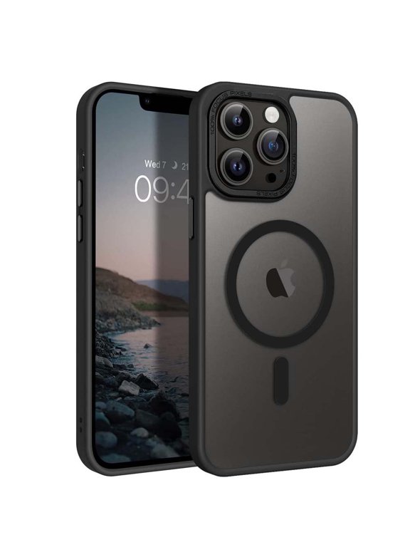 Magnetic for iPhone 16 Case (Compatible with MagSafe) (Military Grade Drop Protection) Translucent Matte Shockproof Phone Cover