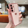 thumbnail image 1 of Kryonix for Samsung Galaxy S24 FECase for Women Girl Cute Love-Heart Luxury Bling Soft Cover Full Camera Protection Silicone Shockproof Phone Case,Purple/Blue/Pink/Gold, 1 of 9