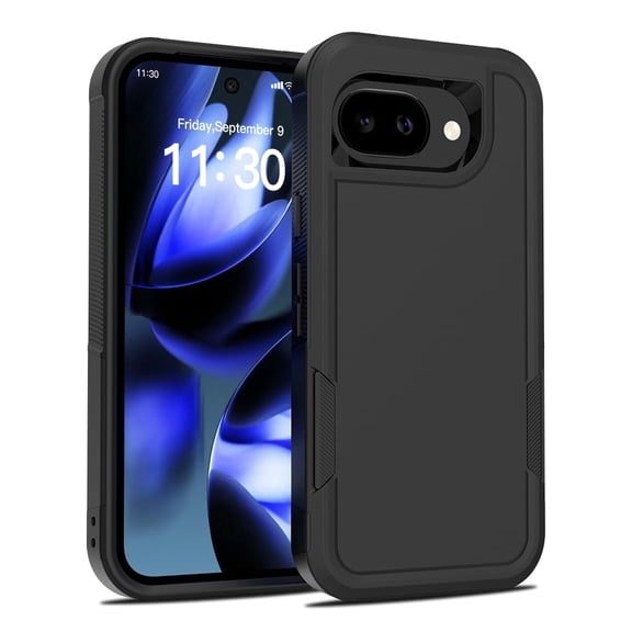 Kryonix for Google Pixel 10A 6.3” Phone Case,Slim & Tough, Dual Layer Shockproof Heavy Duty Military Grade Protective Case  Hybrid Rugged Cover,Black