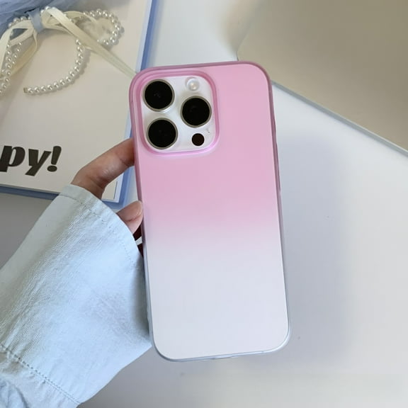 Kryonix For iPhone 14 Plus Case, Ultra-Slim Frosted Icy Mist PC, Color-Changing Shockproof Cover - Smooth Feel | Gradient Yellow/Gradient Gray/Gradient Blue/Gradient Green/Gradient Pink