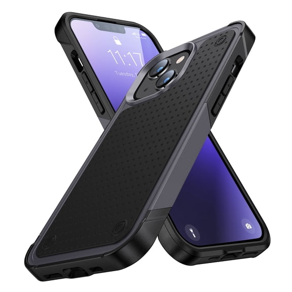 Kryonix For iPhone 15 Pro Max Case, Military Grade Drop Protection Ultra Impact Resistant Shockproof Rugged Protective Case Shockproof Protective Cover with Slim Design, Purple/Blue/Pink/Black