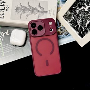 Kryonix for iPhone 17 Air Case, Full Camera Protection, Built-in Magnetic Ring, Compatible with Magsafe Charger, Translucent Matte Phone Case