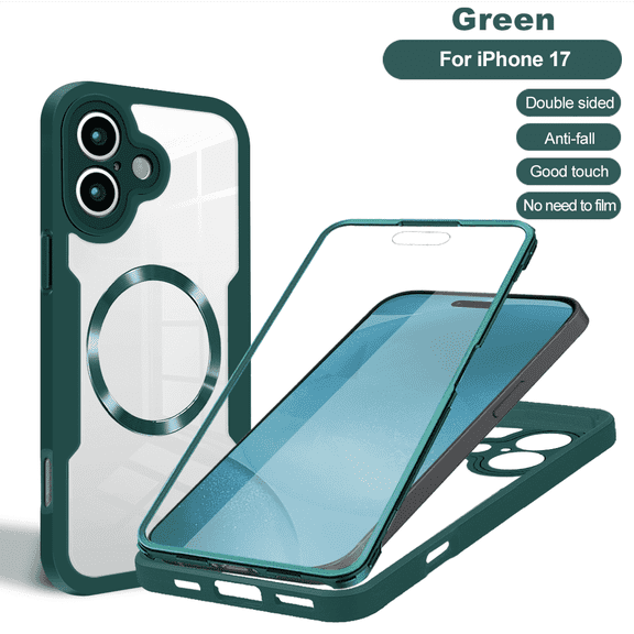 Kryonix for iPhone 17 Case 3 in 1 Heavy Duty Drop 360 Degree Protection Full Body Rugged Shockproof/Dust Proof 3-Layer Military Protective Tough Durable Cover