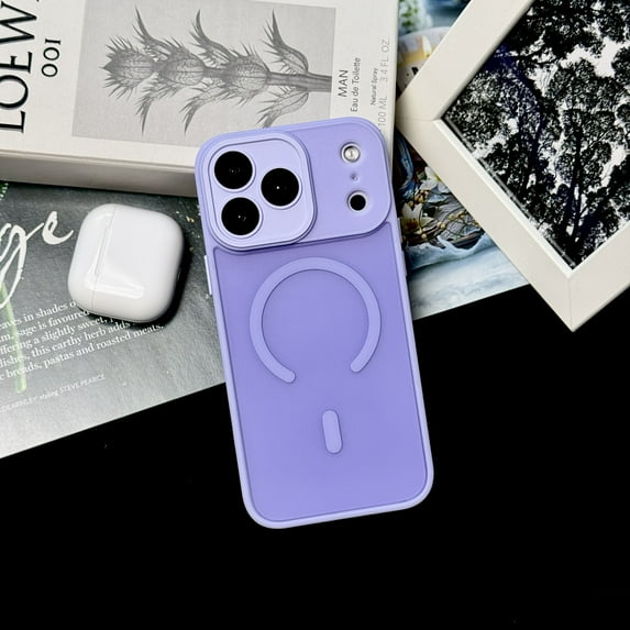 Kryonix for iPhone 17 Pro Case, Full Camera Protection, Built-in Magnetic Ring, Compatible with Magsafe Charger, Translucent Matte Phone Case,Green/Gray/Blue