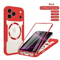 Kryonix for iPhone 17 Pro Max Case 3 in 1 Heavy Duty Drop 360 Degree Protection Full Body Rugged Shockproof/Dust Proof 3-Layer Military Protective Tough Durable Cover,Red/Black