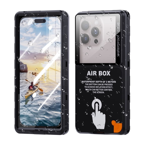 Kryonix for iPhone 17 Pro Max Case AirBox Waterproof Phone Case: 2M Underwater Protection,Touch-Sensitive,Fits All Models Below 6.9 Inches,Perfect for Swimming, Biking & Daily Use