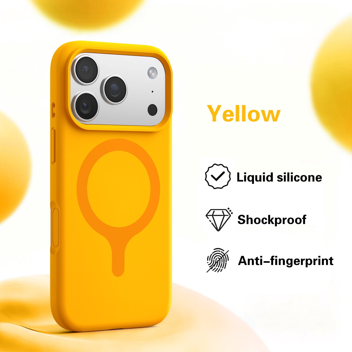 Kryonix for iPhone 18 Pro Max 6.9'' Case with Magnetic Liquid Silicone ...