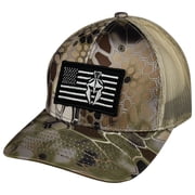 Kryptek Spartan USA Q-Tech Meshback Cap- Highlander/Tan