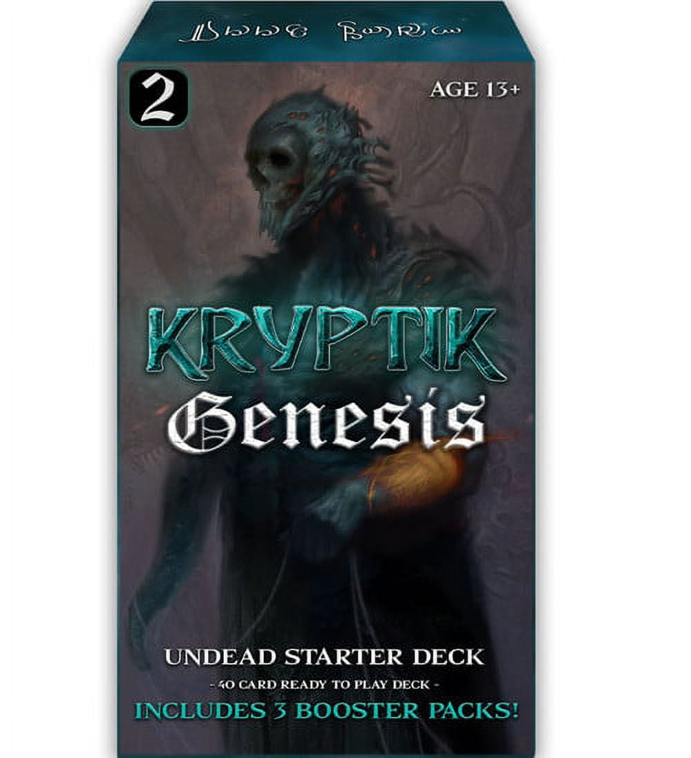 Kryptik Genesis (Wave 2) Genesis (Wave 2) Starter Deck Undead (40 Cards & 3 Booster  Packs) - Walmart.com