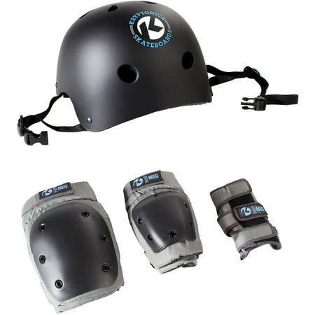 Kryptonics California 4-in-1 Pad Set, with Helmet