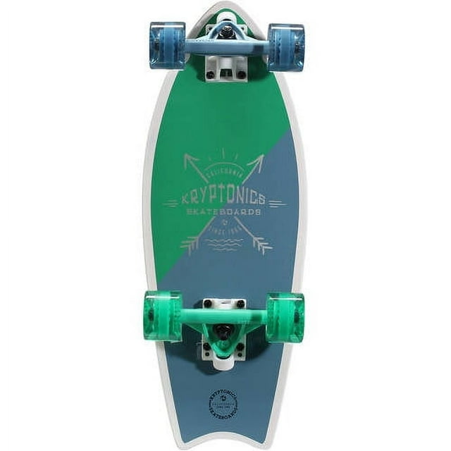 Kryptonics Mini Fish Cruiser Complete Skateboard (23'' x 8.0