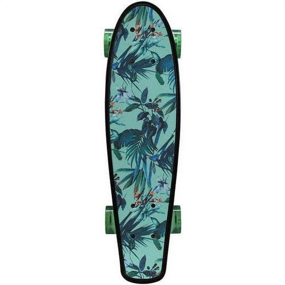 Kryptonics Original Torpedo Complete Skateboard (22.5" x 6"), Island Tropics