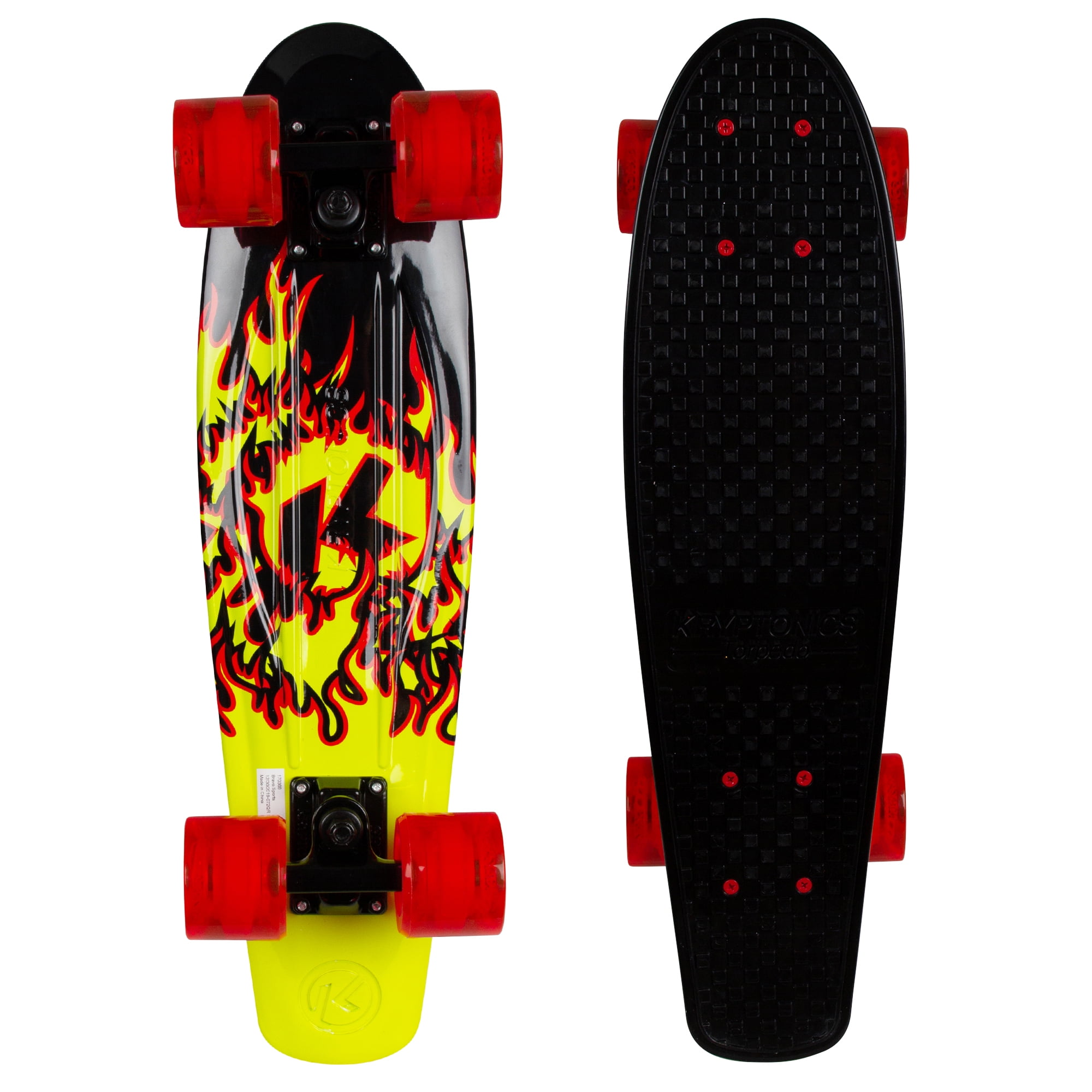 Kryptonics Original Torpedo Complete Skateboard (22.5" x 6")