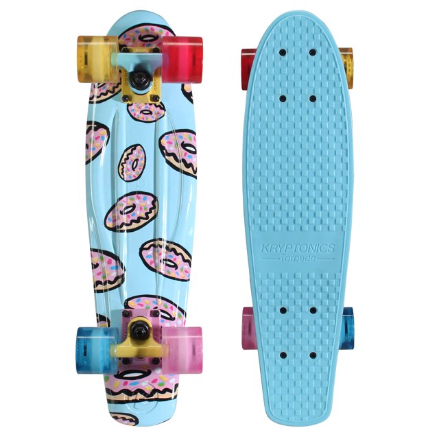 Kryptonics Original Torpedo Complete Skateboard (22.5" x 6")
