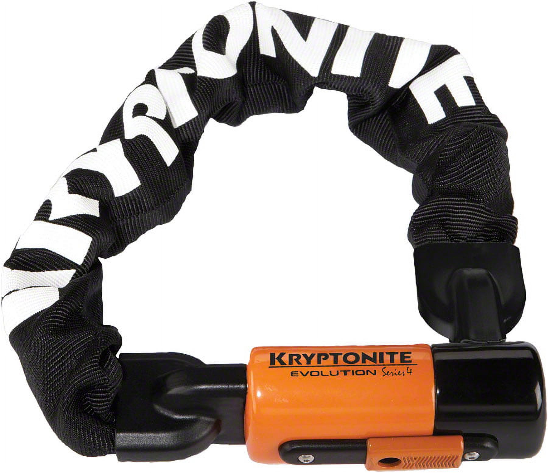 Antivol Vélo Kryptonite Evolution 1055 - Chaîne 10mm - Niveau Sécurité 8/10 - 3 Clés Dont LED - 55cm