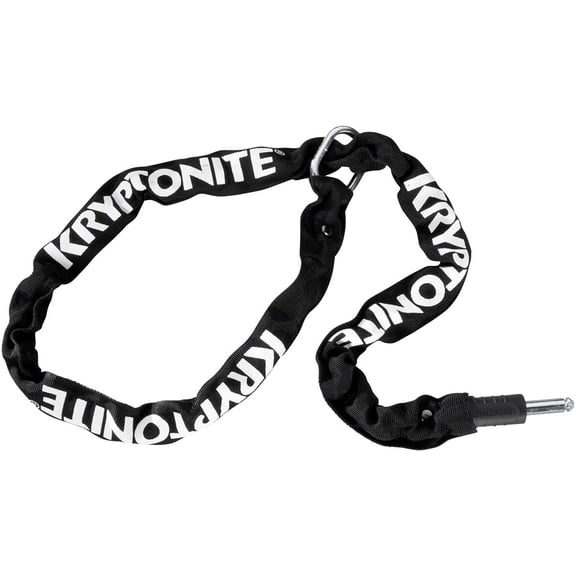 Kryptonite 512 Plug-In Chain Lock 5.5mm 120cm Length Black Ring Lock