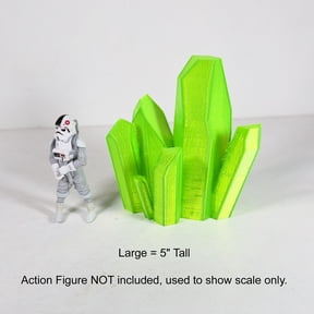 Kryptonite Crystal 3D Printed Superman Statue Cosplay Prop (Large)