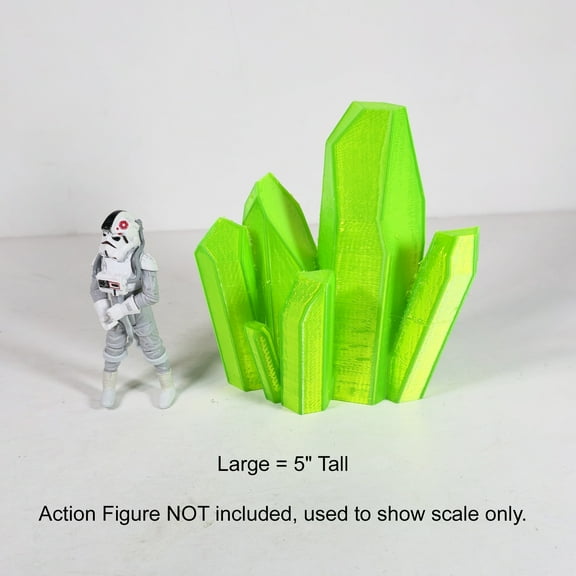 Kryptonite Crystal 3D Printed Superman Statue Cosplay Prop (Large)