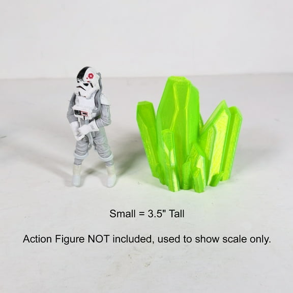 Kryptonite Crystal 3D Printed Superman Statue Cosplay Prop (Small)