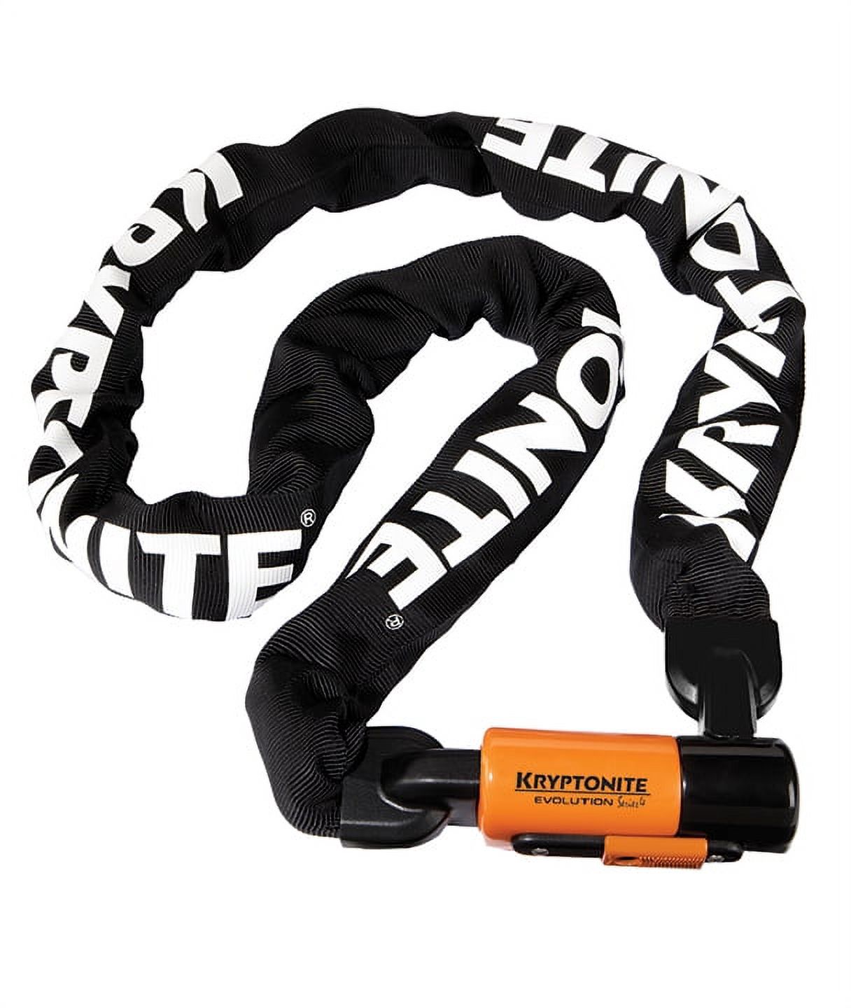 Kryptonite Evolution 1016 - Catena Per Bici Integrata In Acciaio 10mm X 160cm Con Testa Di Bloccaggio (Certificazione Sold Secure Gold)