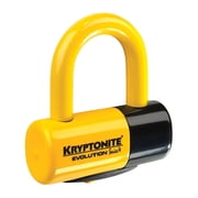 قفل على شكل حرف U من سلسلة Kryptonite Evolution - 1.8 x 2.1، بمفتاح، أسود