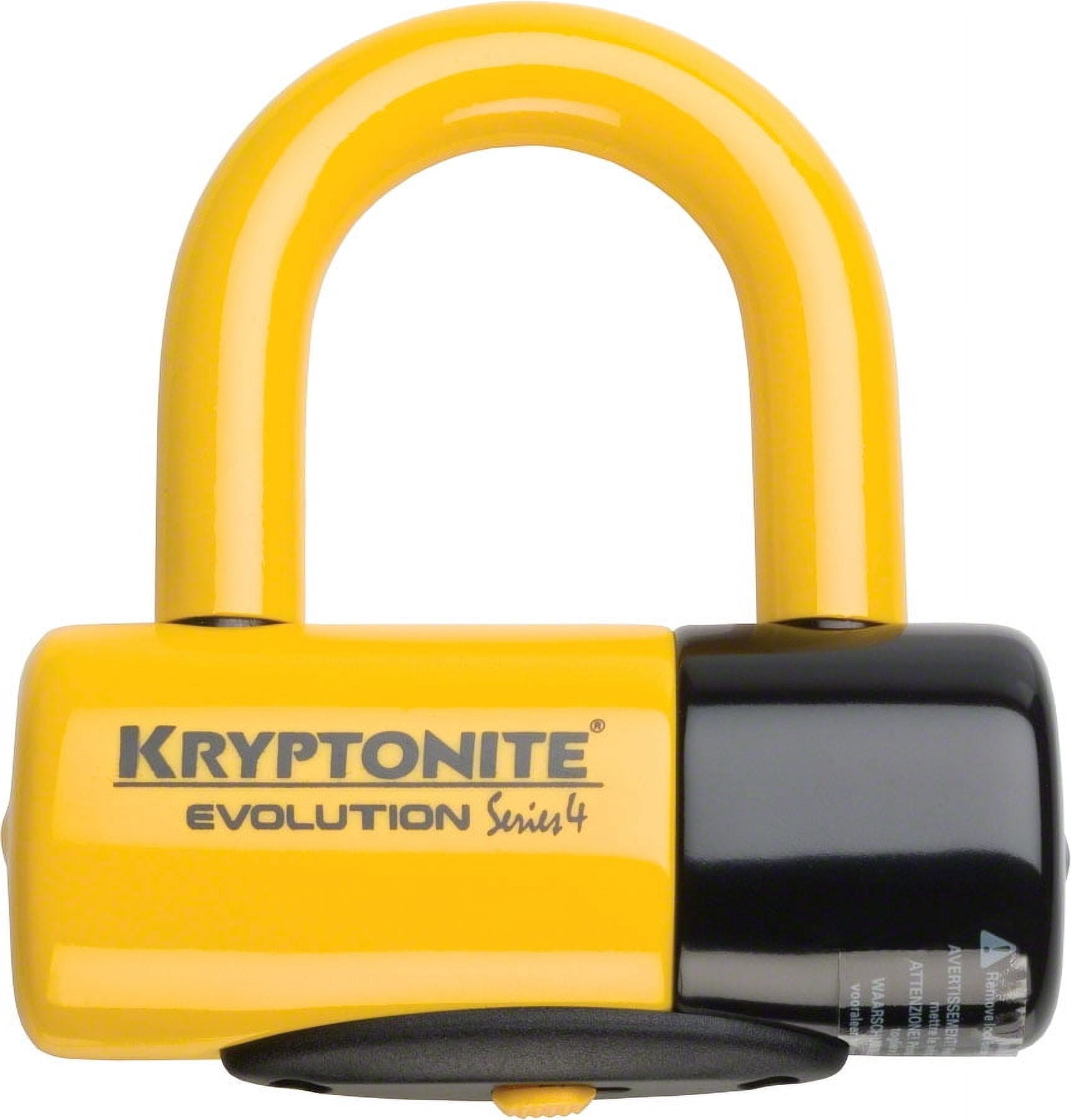 Kryptonite Evolution Series 4 Disc Lock Yellow 720018-999614