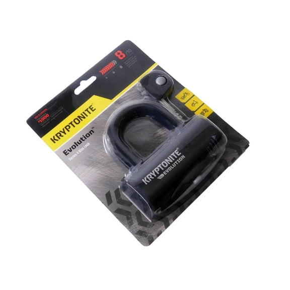Kryptonite Evolution Series 4 Disc Lock Black Key with LED Light