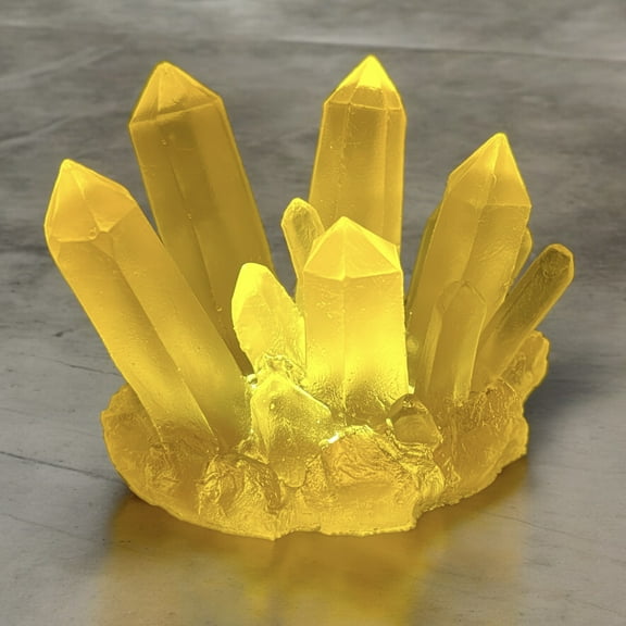 Kryptonite Gold Crystal Resin Figurine Prop w/Bonus Light - Superman