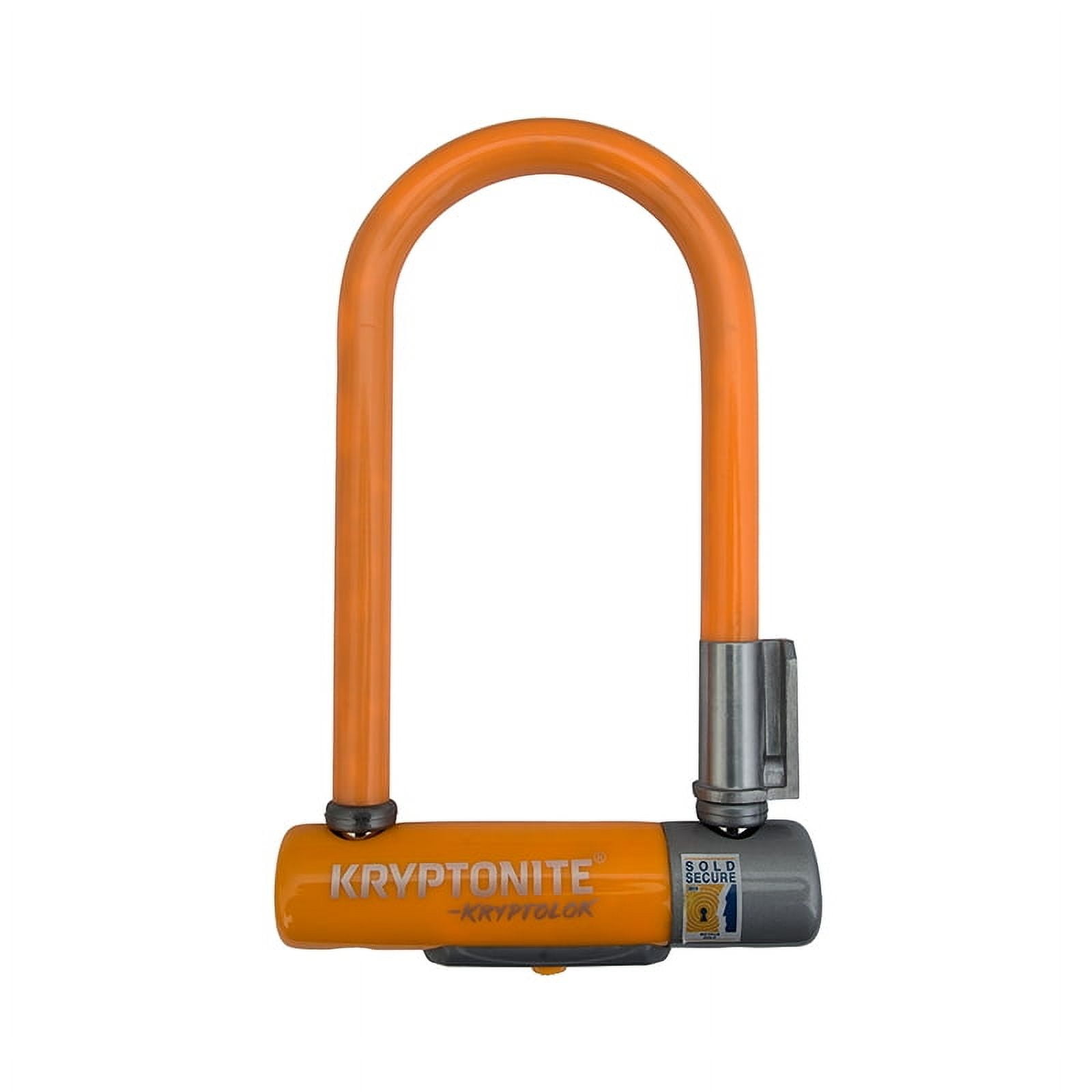 Kryptonite Krypto Series 2 Mini-7 U-Lock 3.25 x 7" Orange