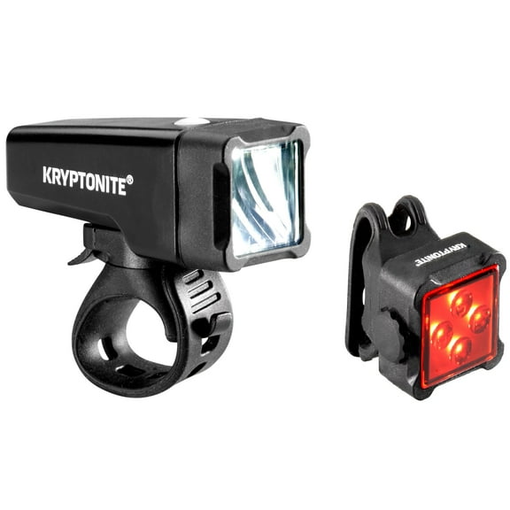 Kryptonite LED Bike Light Set Pulsar F-100 Front Light & R150 Rear Tail Light