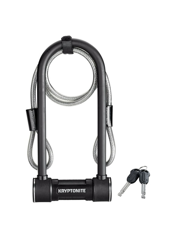 Kryptonite Level 5 14 mm U-Lock Bicycle Lock with Looped Bike Security Cable