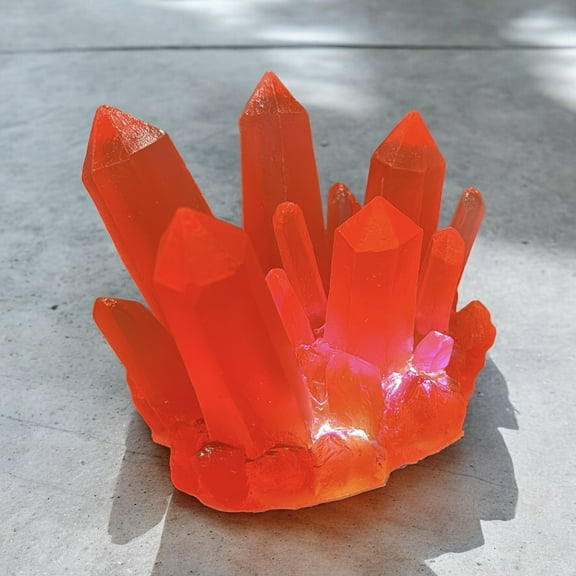 Kryptonite Red Crystal Resin Figurine Prop w/Bonus Light - Superman