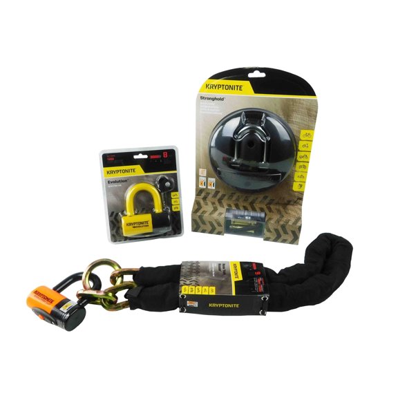 Kryptonite Stronghold Above-ground Series 4 Disc Lock Yellow 4.25 ft 4 Disc Lock