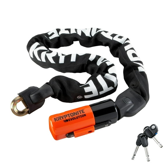 Kryptonite Stronghold AboveGround w/ E4 Red Disc Lock & 912 Integrated Chain