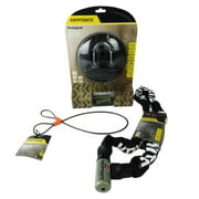 Kryptonite Stronghold and 525 2.5 ft Looped Cable Series 2 912 4 ft Integrated