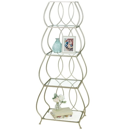 Krysta Etagere Champagne Gold 4 Tier Champagne Gold 4 Tier