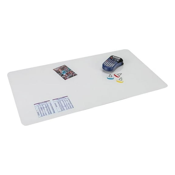 Krystal View Plastic Desk Pad, 19" L x 24" W, Clear (60-4-0M)