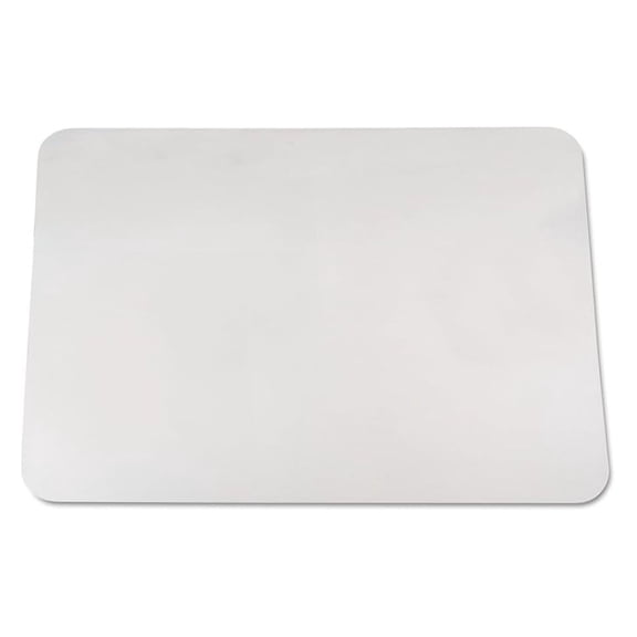 KrystalView Desk Pad with Antimicrobial Protection, Clear 36x20 - Glossy Finish, See-Through Writing Surface, Non-Slip Mouse Pad for Home & Office