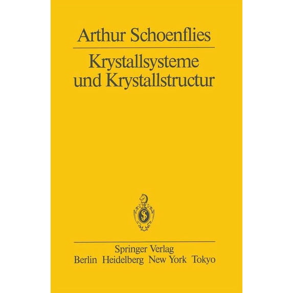 Krystallsysteme Und Krystallstructur, (Paperback)