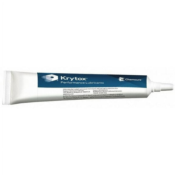 Krytox 2 oz., Tube, Synthetic, White GPL-206